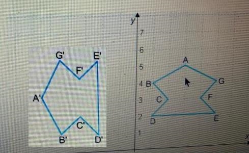 Rotate the figure 90 counterclockwise about the origin. Determine the orientation-example-1