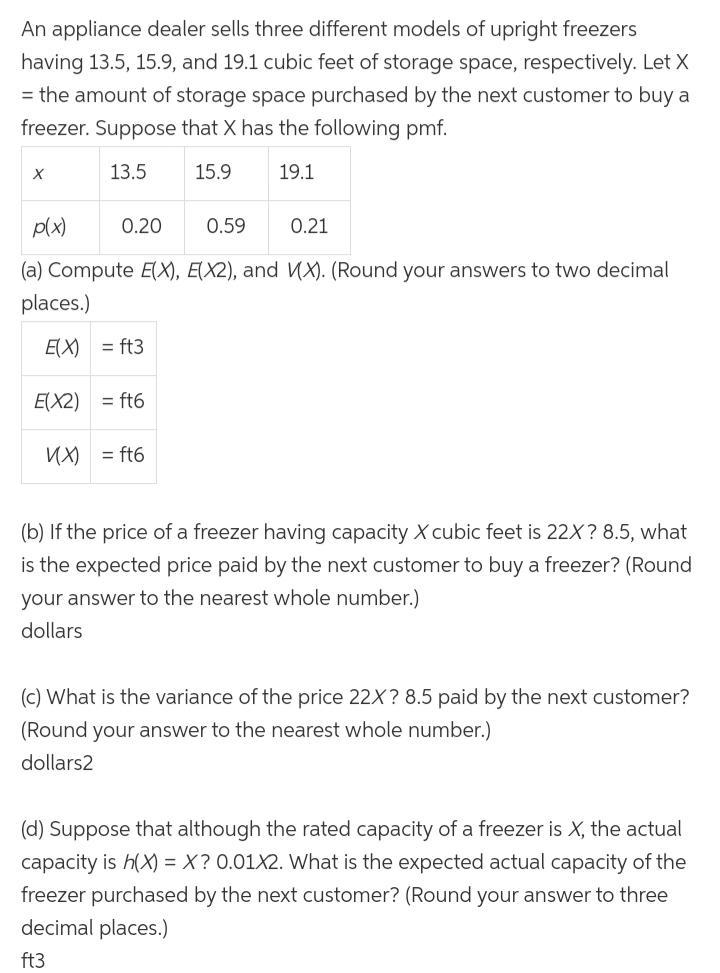 An appliance dealer sells three different models of upright freezers having 13.5, 15.9, and-example-1