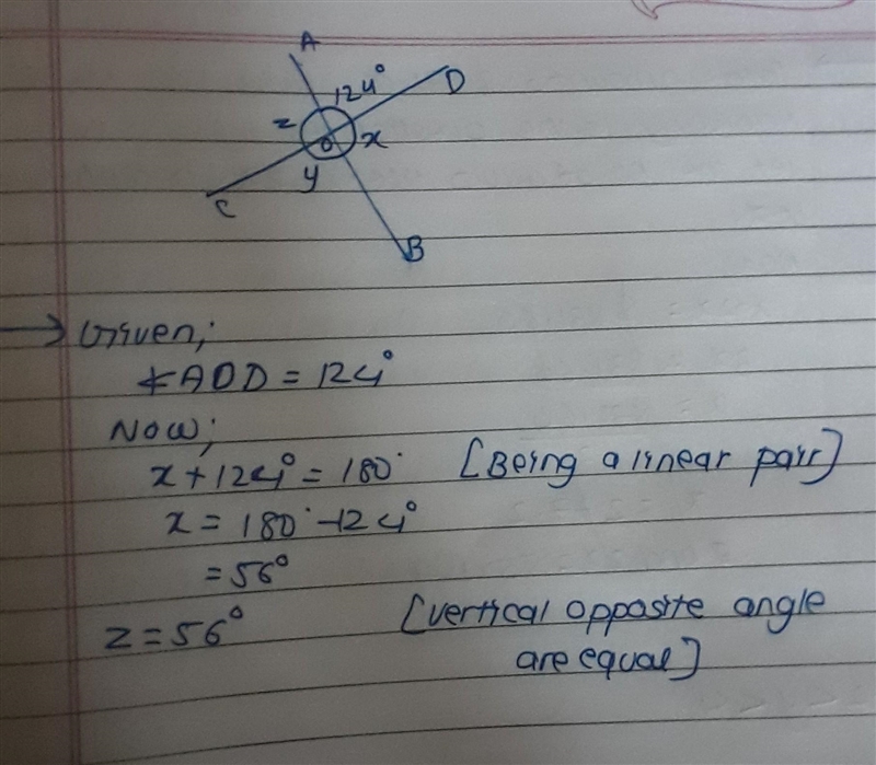 What is the measure of angle z in this figure? Enter your answer in the box. z = ° Two-example-1