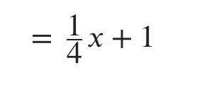 Answer two questions about Equation A and B A. X/4+1-example-1