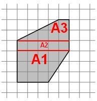 Find the area of the irregularly-shaped hexagon below-example-1