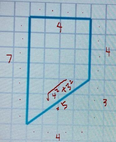 What is the perimeter of the trapezoid? units.-example-1