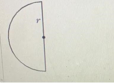 If r = 18 cm, what is the area of this sector? Express your answer to the nearest-example-1