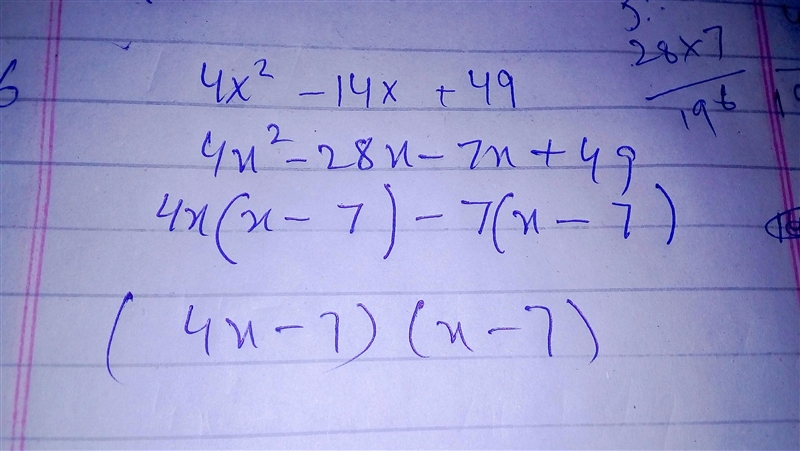 Factor 4x²-14x + 49​-example-1