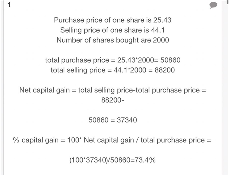 You buy 2,000 shares of stock for $25.43 and sell them for $44.10 per share. What-example-1