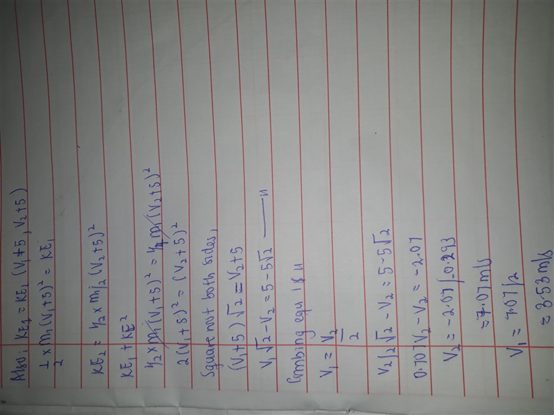 One car has twice the mass of a second car, but only half as much kinetic energy. When-example-2