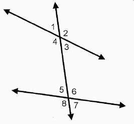 The measure of angle 2 is 126°, the measure of angle 4 is (7x)°, and the measure of-example-1