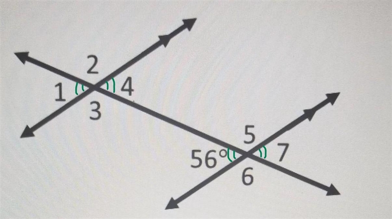 Tell which angles are congruent to the given angle measure. ​-example-1