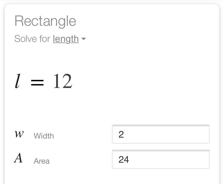 A rectangle has an area of 24 square units and a side length of 2 3/4 units. Find-example-1