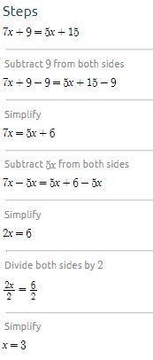 ANOTHER QUESTION WHAT IS THIS 7x+9=5x+15-example-1