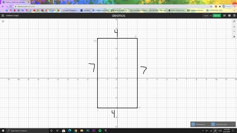 Find the perimeter of the polygon with the vertices G(2, 4), H(2, – 3), J( – 2, – 3), and-example-1