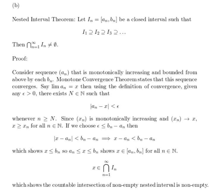 (1) In Section 1.4 we used the Axiom of Completeness (AoC) to prove the Archimedean-example-2