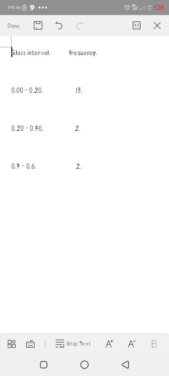 he data represents the daily rainfall​ (in inches) for one month. Construct a frequency-example-1