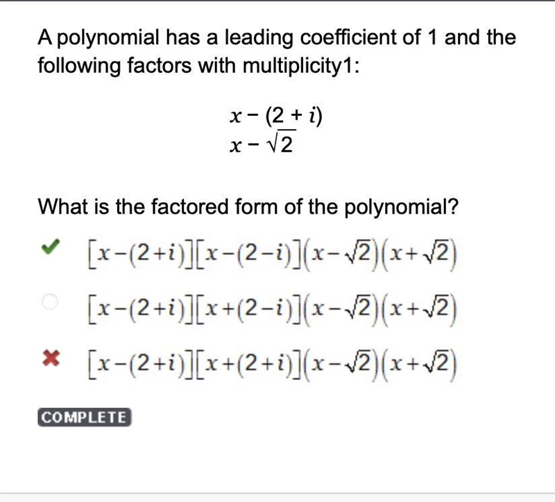 A polynomial has a leading coefficient of 1 and the following factors with multiplicity-example-1