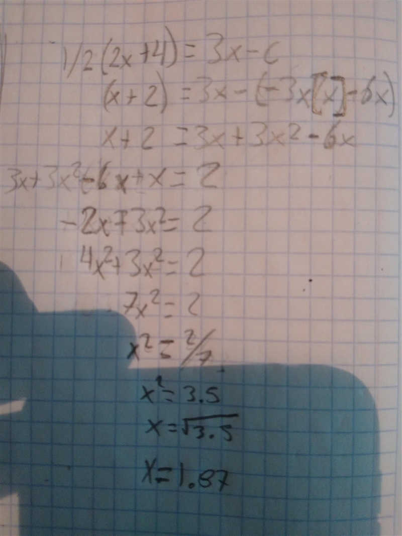 1/2(2x + 4)= 3x - c please answer quick-example-2