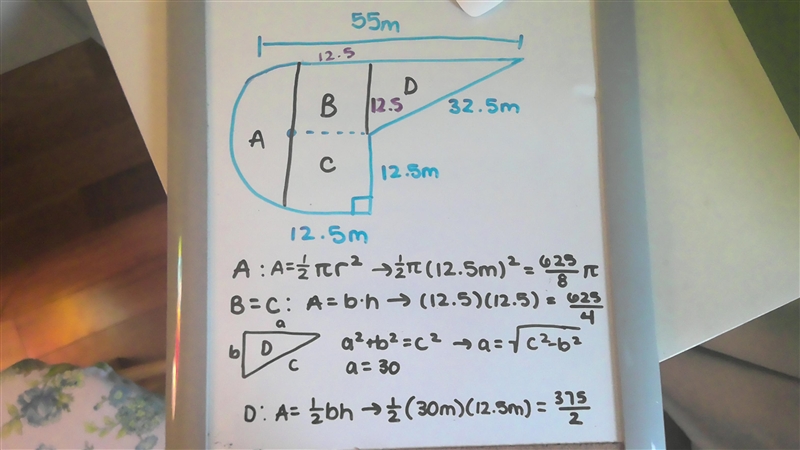 Find the area of the figure. Round to the nearest hundredth when necessary-example-1