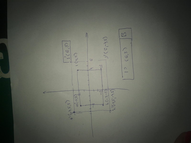 Rectangle HIJK has vertices H(-3, 2), I(4, 2), J(4, -3), and K(-3, -3). What are the-example-1