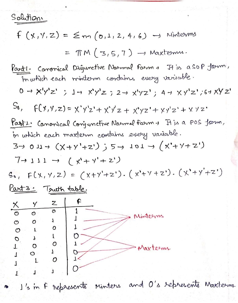 Given the function F (X, Y , Z)=Σm(0,1, 2 , 4 , 6) answer the following questions-example-1