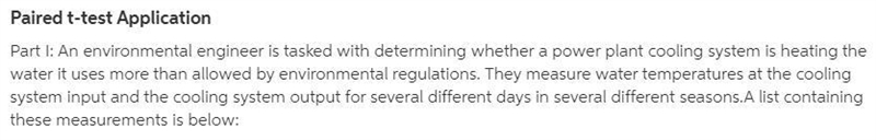 An environmental engineer is tasked with determining whether a power plant cooling-example-1