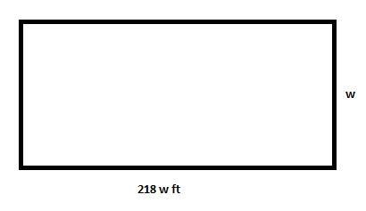 The length of a Texas Pee Wee football field is 218 feet greater than its width. The-example-1