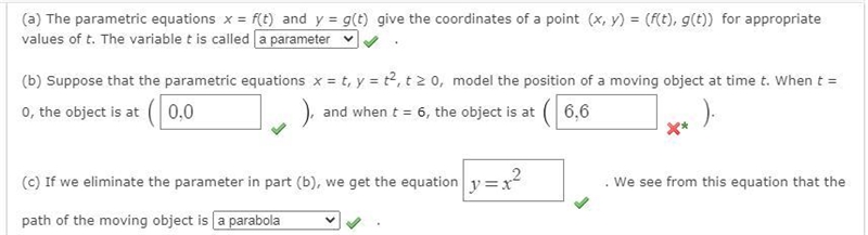 (a) The parametric equations x = f(t) and y = g(t) give the coordinates of a point-example-1