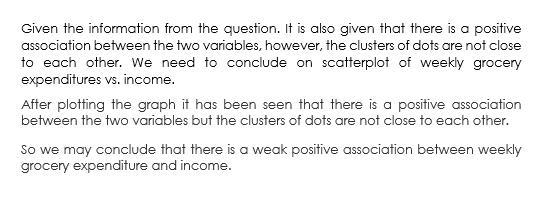 An economist conducted a study of the possible association between weekly income and-example-1