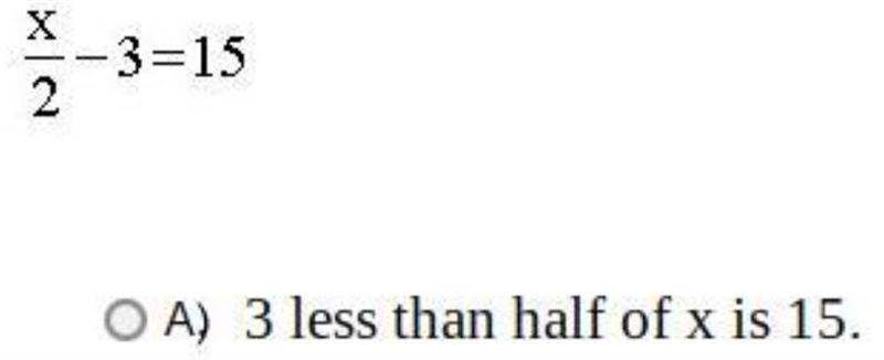 Which sentence is represented by this algebraic equation?-example-1