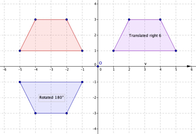 What series of transformations would carry the trapezoid onto itself? these are the-example-1