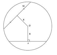 Find the value of x. X=8 X=10 X=16 X=20-example-1