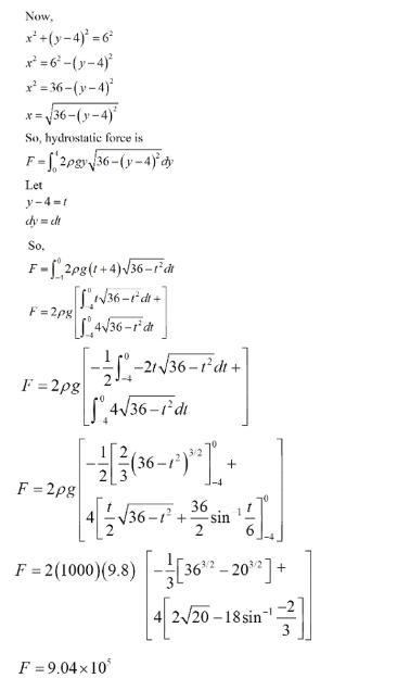 A vertical plate is submerged (or partially submerged) in water and has the indicated-example-1