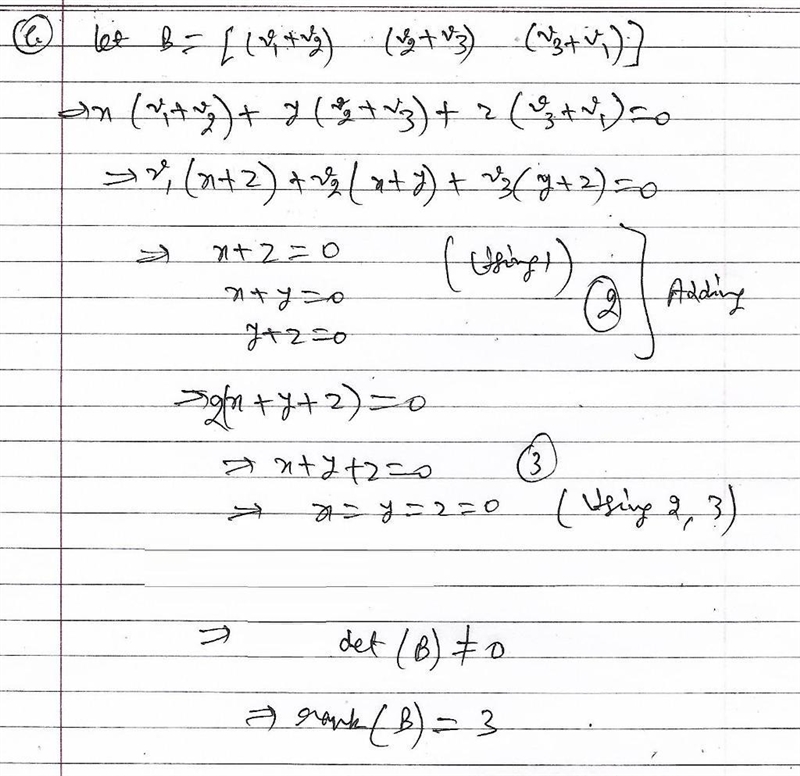 [10 points] Let v1, v2 and v3 be three linearly independent vectors in R 3 . (a) Find-example-2