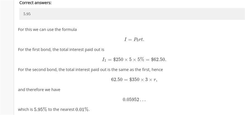 Two bonds are available on the market as follows: Bond 1: Face value $250, 5 years-example-1