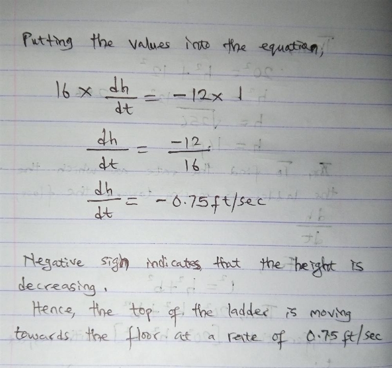 A 20 ft ladder is leaning up against a wall. The wall forms a 90 degree angle with-example-3