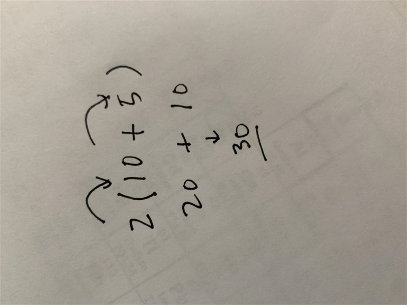 Explain how to use the distributive property to find an expression that is equivalent-example-1