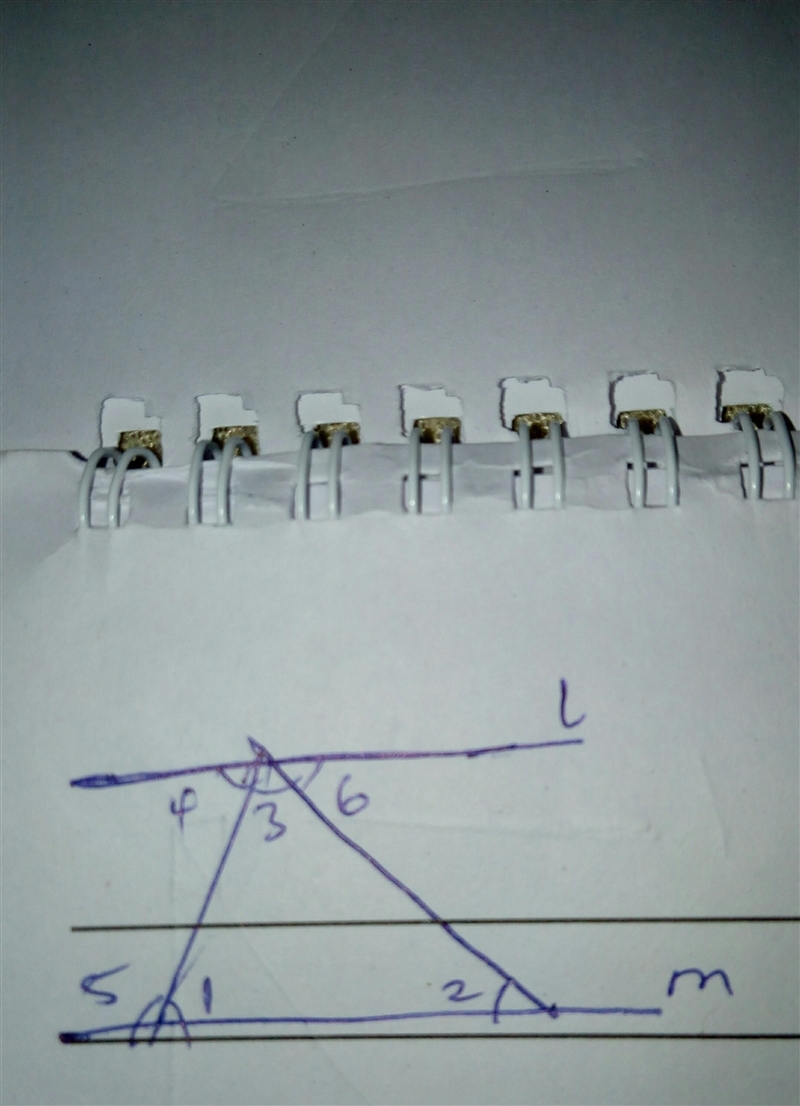 In the diagram provided line L is parallel to line M. Select which of the following-example-1