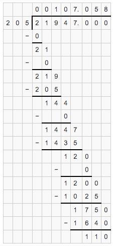 21947÷205 divide and check the result​-example-1