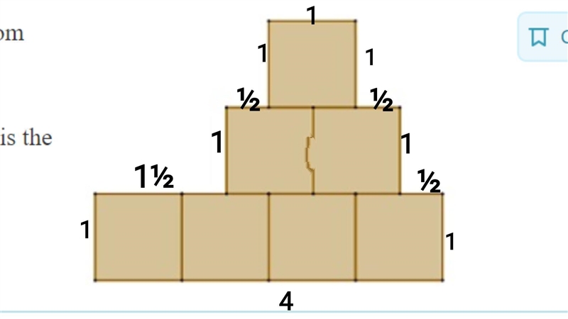 The shape in the figure is constructed from several identical squares. If the side-example-1