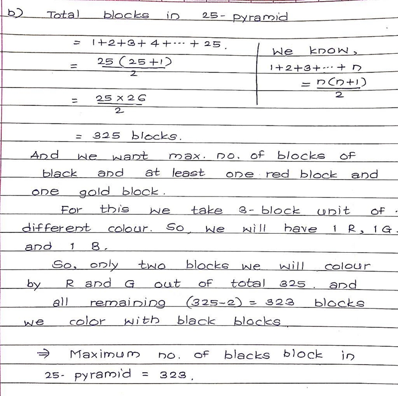 An ????-pyramid is created with ???? blocks at the base, ???? − 1 blocks on the next-example-2