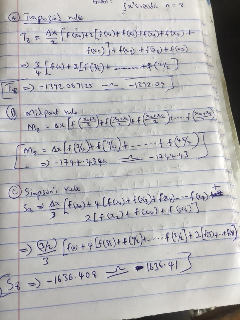 Use the Trapezoidal Rule, the Midpoint Rule, and Simpson's Rule to approximate the-example-1