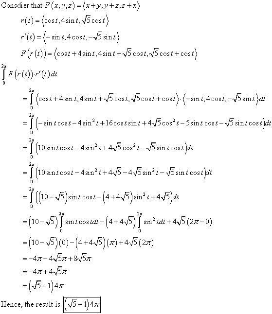 Evaluate the line integral in​ Stokes' Theorem to evaluate the surface integral ModifyingBelow-example-1