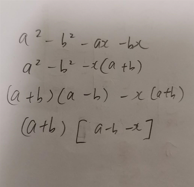 A^2-b^2-ax-bx(factorize )​-example-1