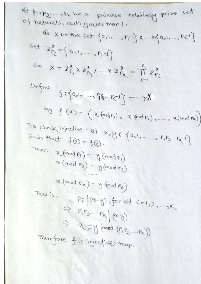 Following Exercise 3.5.9, let p1, . . . , pk be a pairwise relatively prime set of-example-1