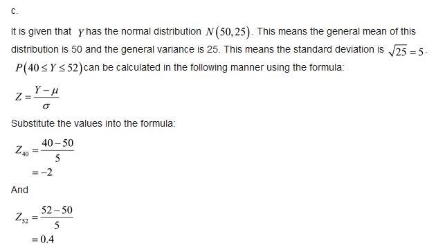 Compute the following probabilities: If Y is distributed N(1, 4), find Pr ( Y ≤ 3 ) . If-example-3