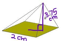 The oblique pyramid has a square base. What is the volume of the pyramid? 2.5 cm3 5 cm-example-1