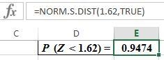 Find the value of the probability of the standard normal variable Z corresponding-example-1