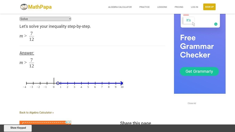 Which number is a solution of the inequality? M>7/12-example-1