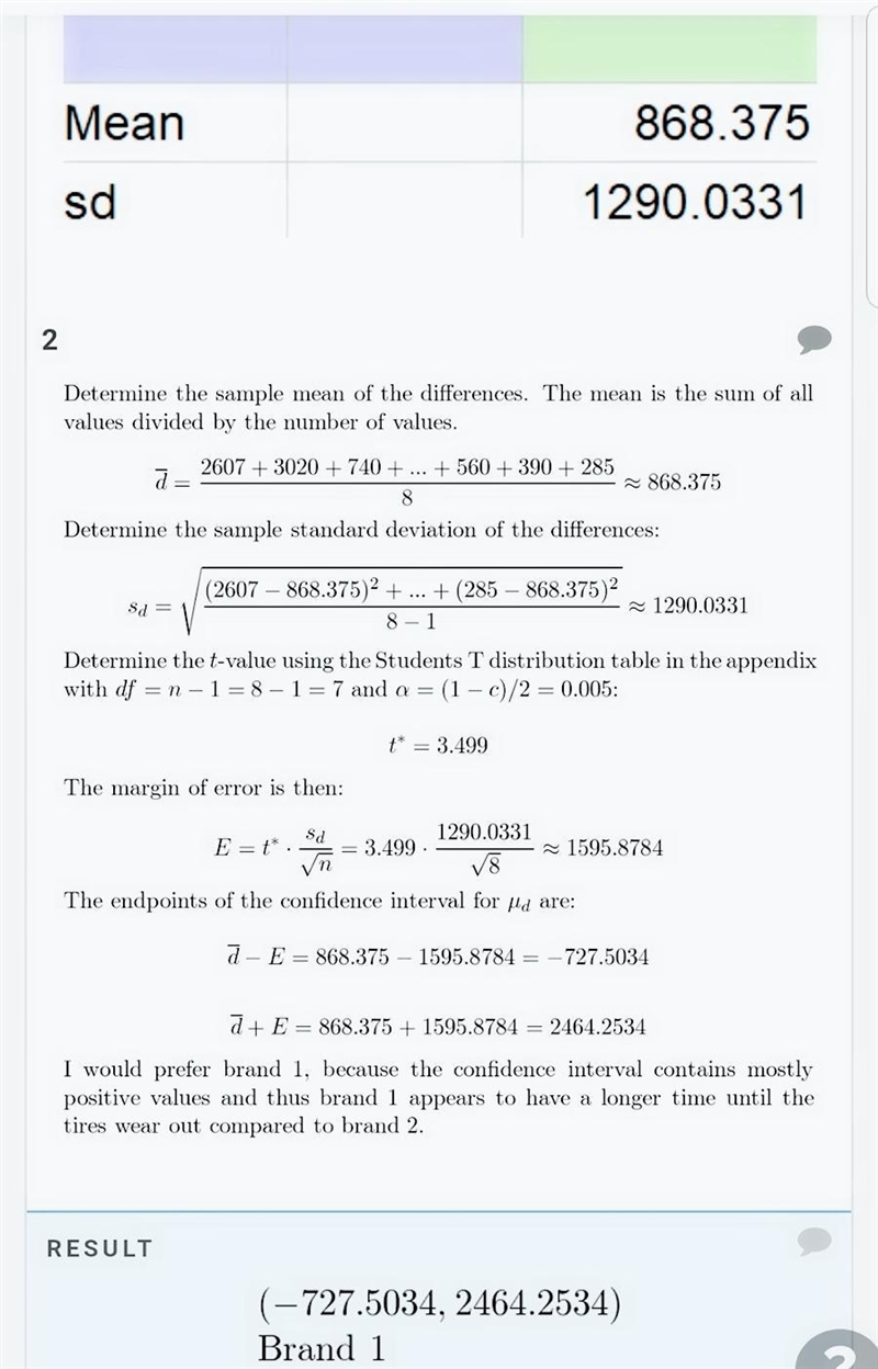 The manager of a fleet of automobiles is testing two brands of radial tires and assigns-example-2