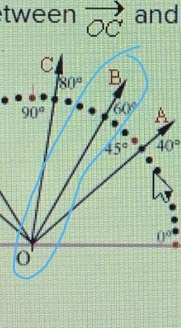 What ray is between OC and OA?-example-1