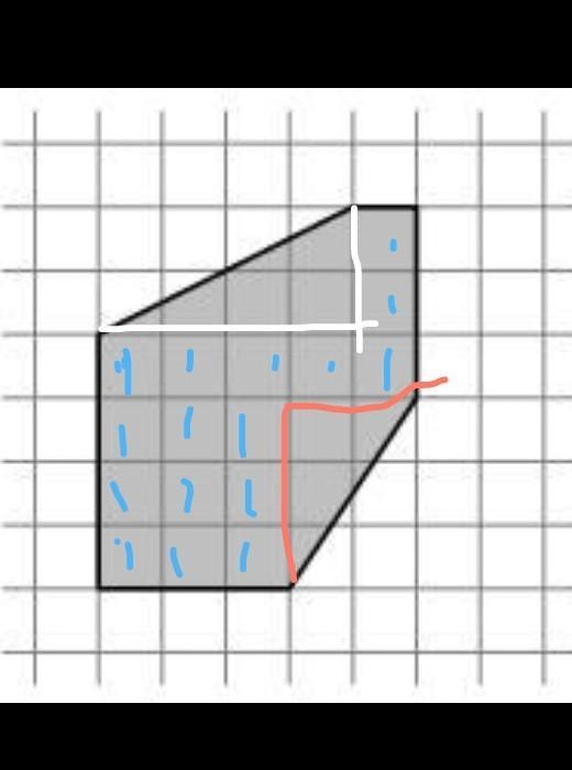 Find the area of the irregularly-shaped hexagon below-example-1