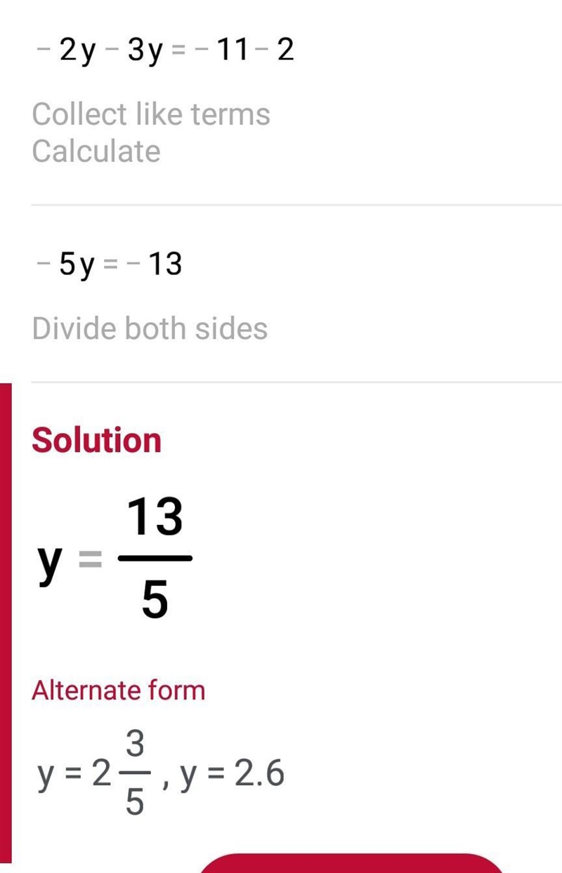 -2y+2=-2(3y+11) how to figure this out-example-2